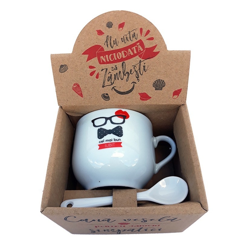 Cana cu lingurita - dedicatie iubit Cana cu lingurita - dedicatie iubit