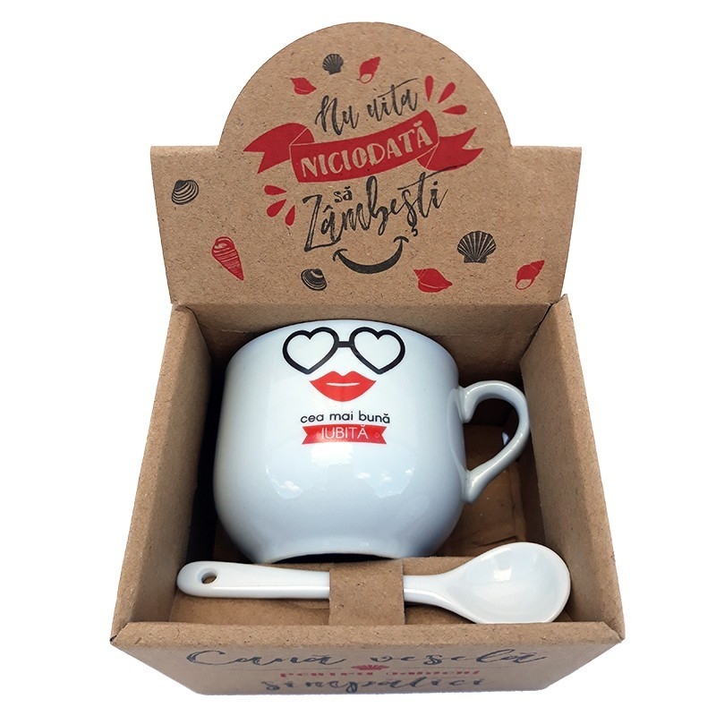 Cana cu lingurita - dedicatie iubita Cana cu lingurita - dedicatie iubita