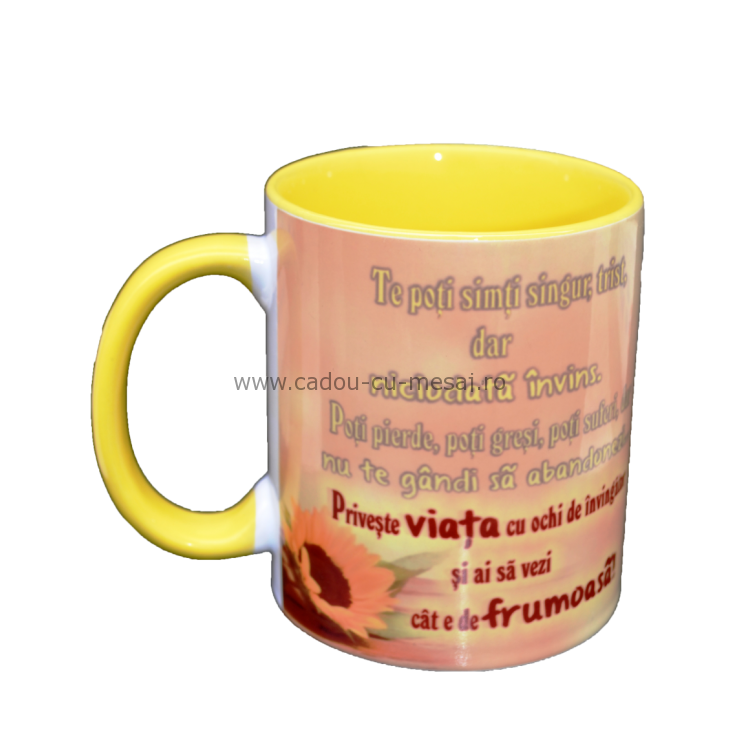 Cana cu mesaj crestin- Ochii invingatorului Cana cu mesaj crestin- Ochii invingatorului