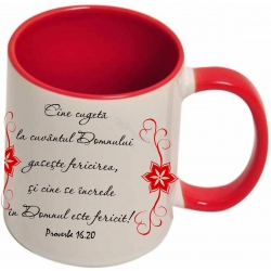 Cana - Cine cugeta la Cuvantul Domnului (rosie) Cana - Cine cugeta la Cuvantul Domnului (rosie)