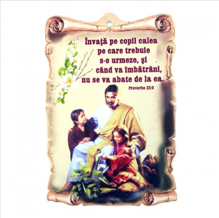 Aplica papirus ceramica - Invata pe copil calea pe care trebuie (15x22 cm) Aplica papirus ceramica - Invata pe copil calea pe care trebuie (15x22 cm)