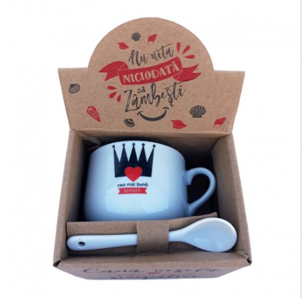 Cana cu lingurita - dedicatie mama Cana cu lingurita - dedicatie mama