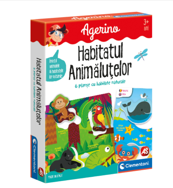 Joc Clementoni Agerino - Habitatul animalutelor  (3+)