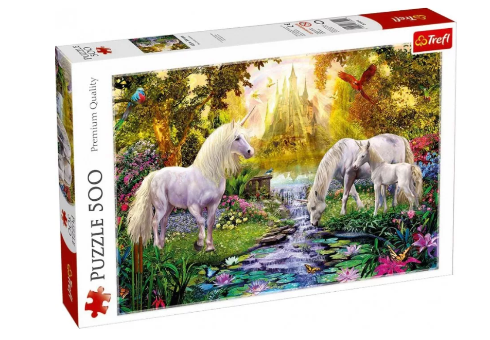 Puzzle Trefl - The Castle Garden, 500 piese  - Activitati pentru copii (5+)