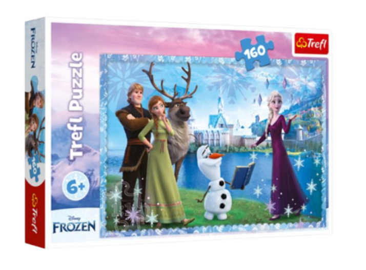 Puzzle Trefl - Frozen , 160 piese  - Activitati pentru copii (6+) Puzzle Trefl - Frozen , 160 piese  - Activitati pentru copii (6+)