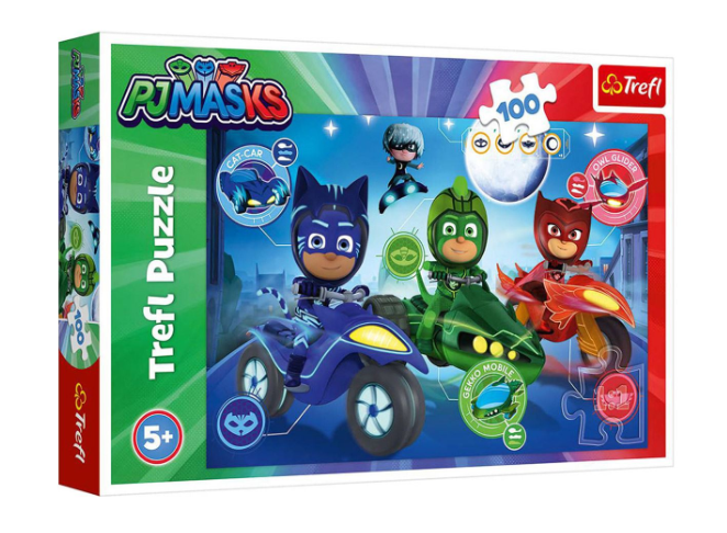 Trefl PJ Masks - 100 piese (16334) Puzzle - Activitati pentru copii (5+) Trefl PJ Masks - 100 piese (16334) Puzzle - Activitati pentru copii (5+)