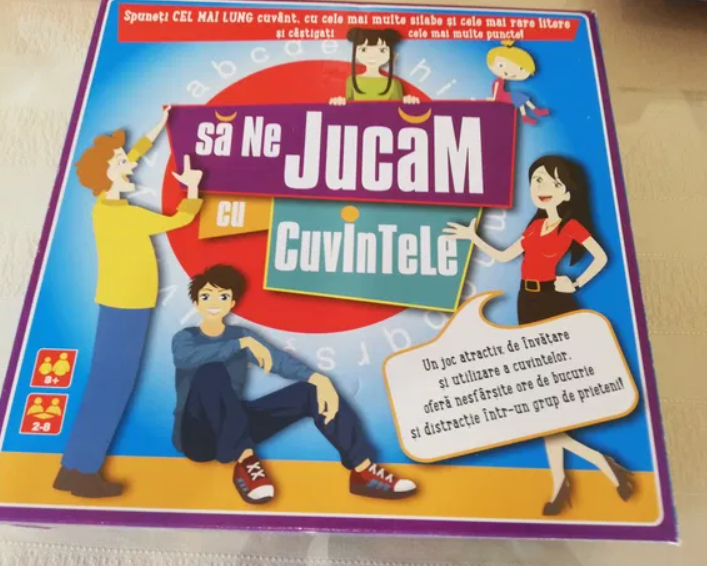 Joc de societate, Sa ne jucam cu cuvintele copii - Activitati pentru copii (8+) Joc de societate, Sa ne jucam cu cuvintele copii - Activitati pentru copii (8+)