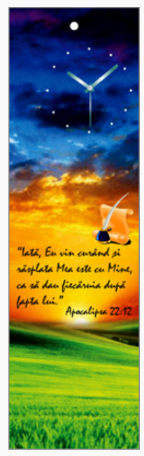 Semn de carte cu panglica albastru inchis - Iata,eu vin curand Semn de carte cu panglica albastru inchis - Iata,eu vin curand