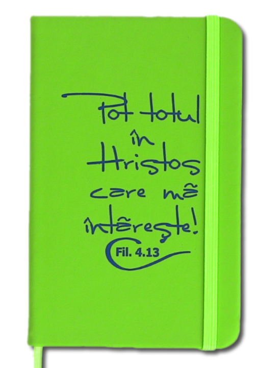 Carnetel A5 - Pot totul în Hristos (verde) Carnetel A5 - Pot totul în Hristos (verde)