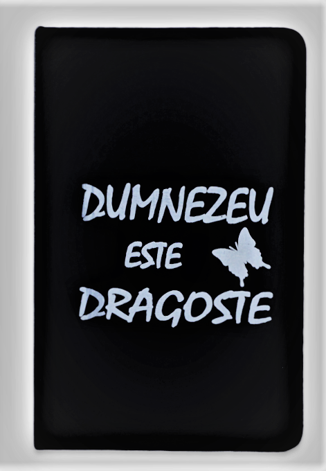 Carnetel A5 - Dumnezeu este dragoste (negru) Carnetel A5 - Dumnezeu este dragoste (negru)