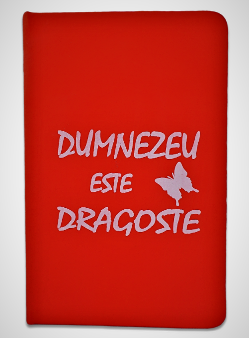 Carnetel A5 - Dumnezeu este dragoste (roșu închis) Carnetel A5 - Dumnezeu este dragoste (roșu închis)