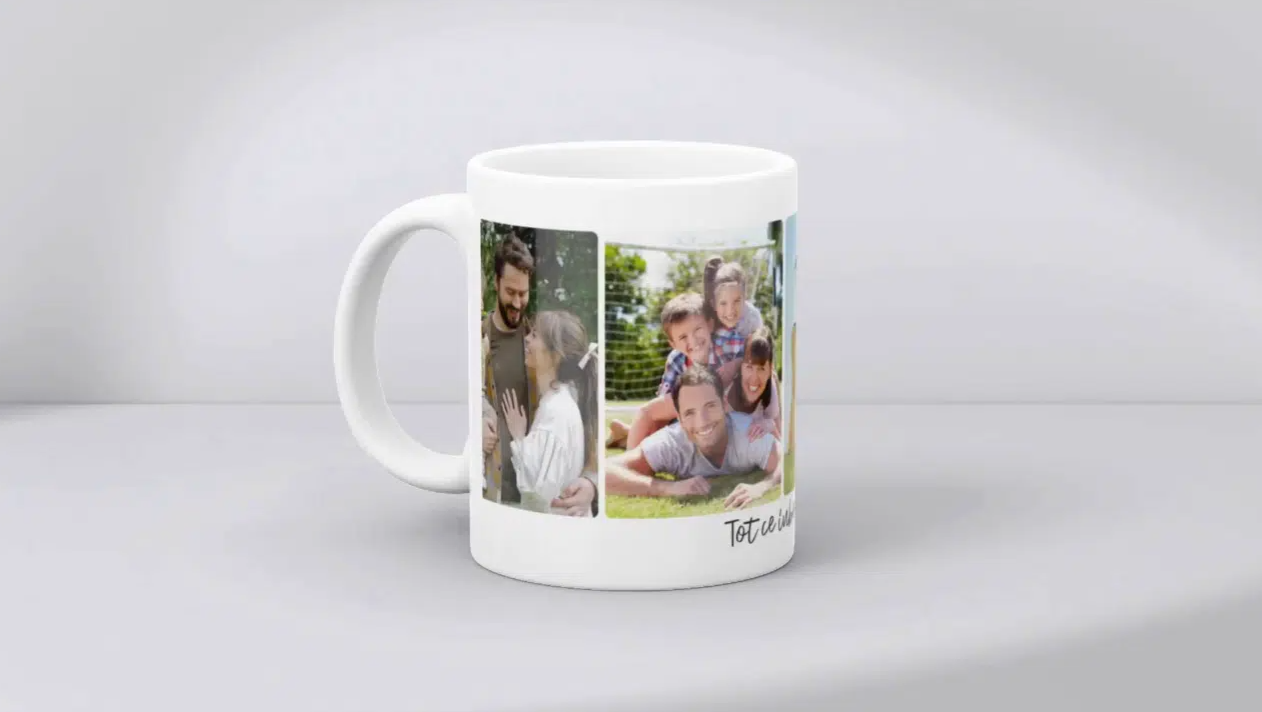 Cană personalizată cu 4 poze – Tot ce iubesc Cană personalizată cu 4 poze – Tot ce iubesc