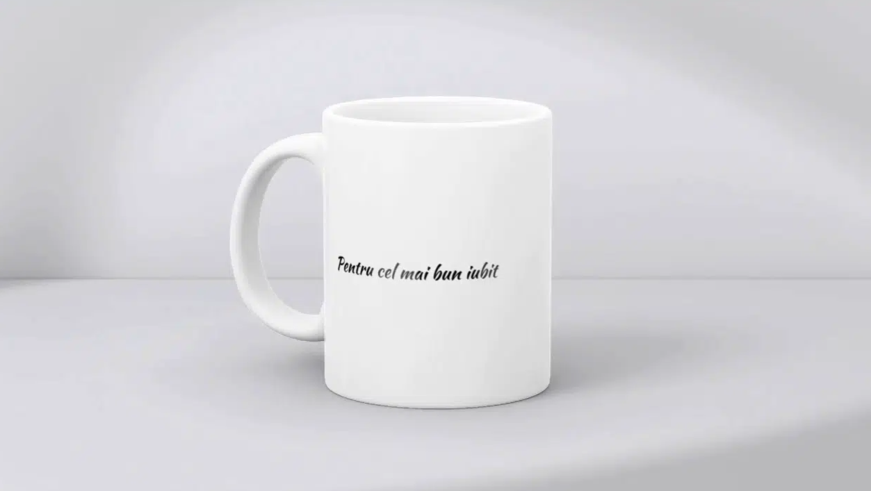 Cană personalizată cu două nume și poză – Iubit/ă Cană personalizată cu două nume și poză – Iubit/ă