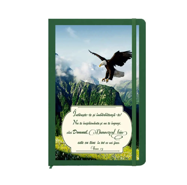 Notes A5 cu versete biblice - Întărește-te și îmbărbătează-te