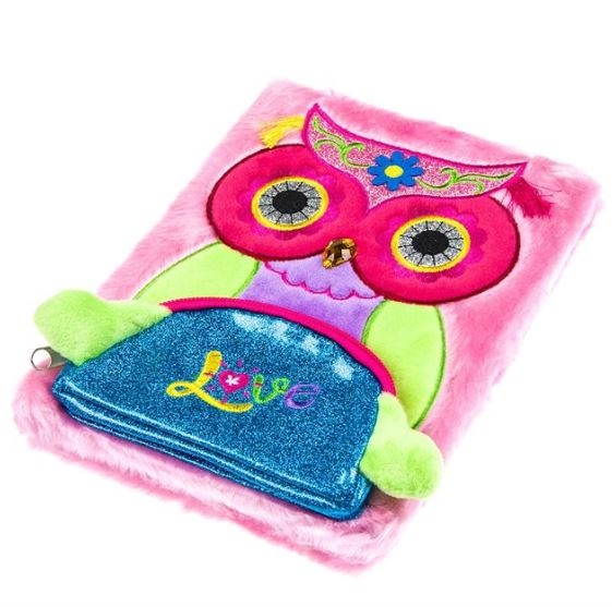 Carnet A5, roz- Bufnita - LOVE Carnet A5, roz- Bufnita - LOVE