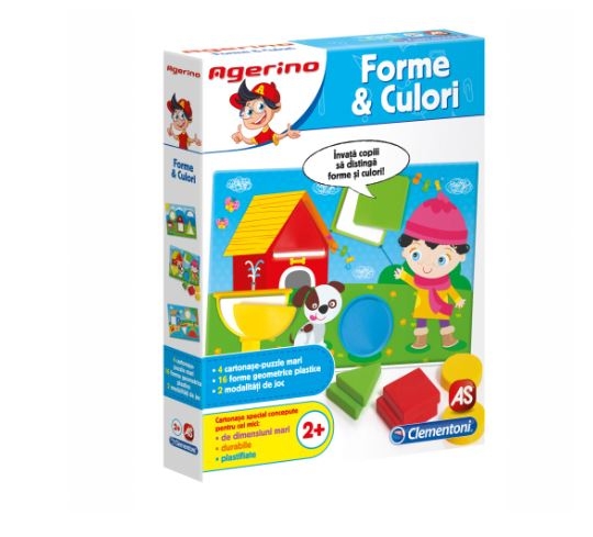 Forme si Culori - Joc Clementoni Agerino (2+) Forme si Culori - Joc Clementoni Agerino (2+)