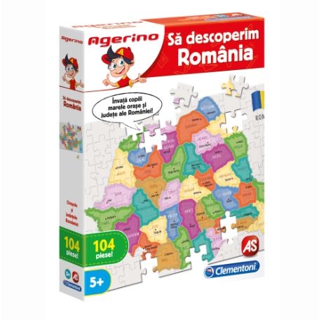 Sa descoperim Romania - Joc Clementoni Agerino (5+) Sa descoperim Romania - Joc Clementoni Agerino (5+)
