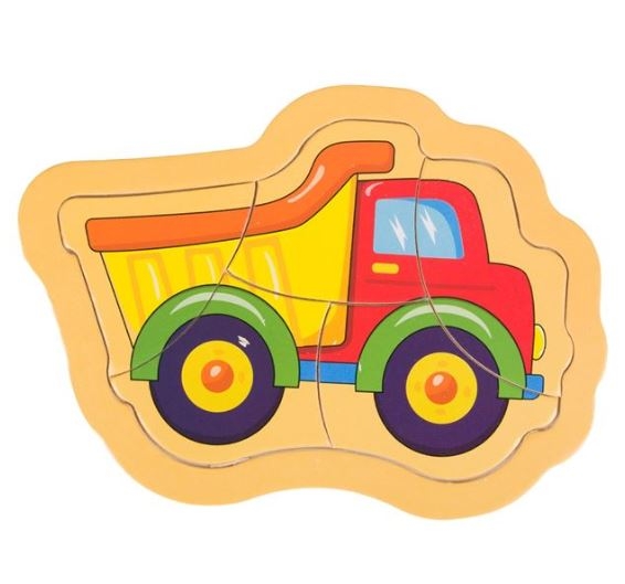 Puzzle din lemn - Camion - Activitati pentru copii (3+) Puzzle din lemn - Camion - Activitati pentru copii (3+)