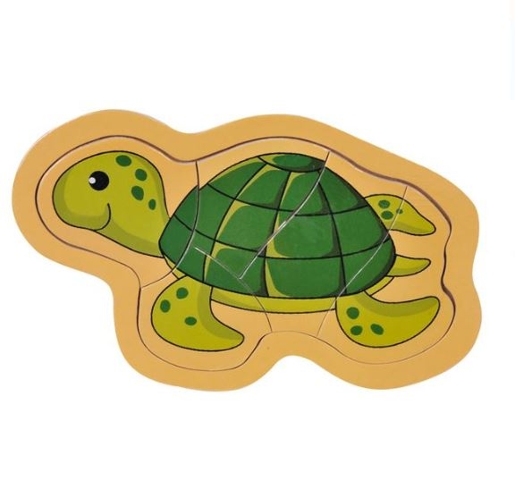 Puzzle din lemn - Broasca testoasa - Activitati pentru copii (3+) Puzzle din lemn - Broasca testoasa - Activitati pentru copii (3+)