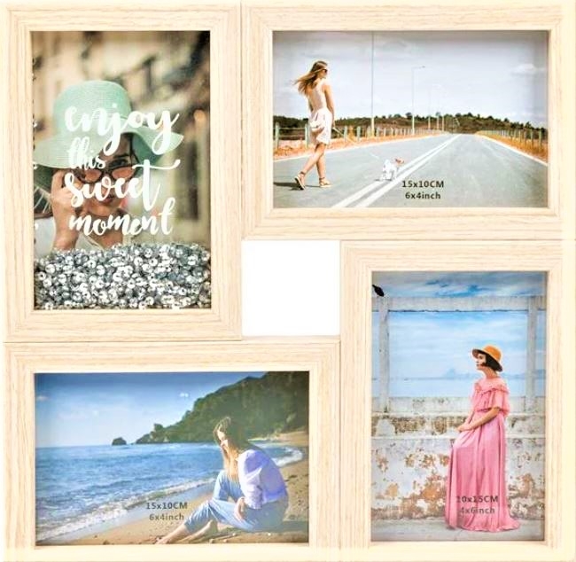 Rama foto din lemn - Enjoy this sweet moment - 4 poze (29x29cm) Rama foto din lemn - Enjoy this sweet moment - 4 poze (29x29cm)