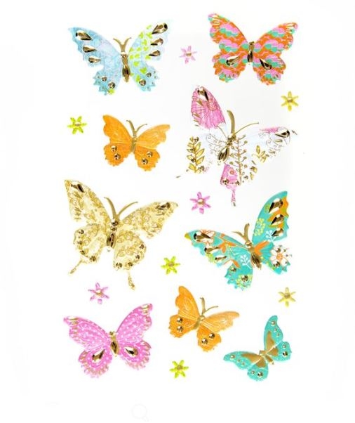 Sticker cu Fluturi colorati, 17 buc. (3+) Sticker cu Fluturi colorati, 17 buc. (3+)