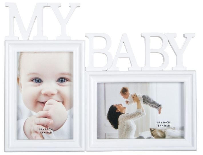 Rama foto alba - MY BABY - 2 poze (31x24cm) Rama foto alba - MY BABY - 2 poze (31x24cm)