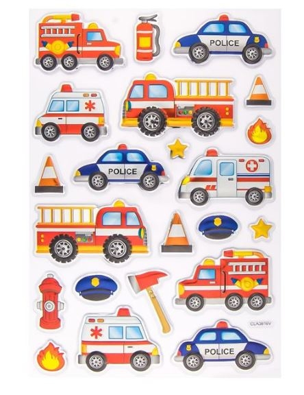 Autocolante - Vehicule, 22 buc. (3+) Autocolante - Vehicule, 22 buc. (3+)