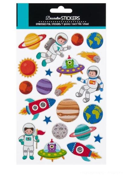 Stickere - Astronauti si Planete, 23 buc. (3+) Stickere - Astronauti si Planete, 23 buc. (3+)