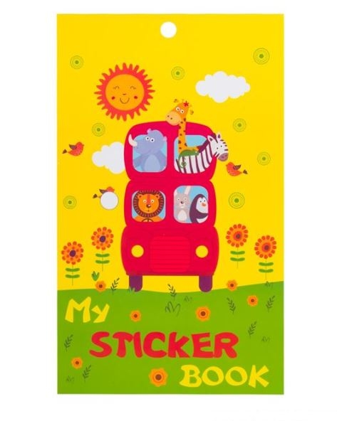Carte cu stickere - Animale, 6 File (3+) Carte cu stickere - Animale, 6 File (3+)