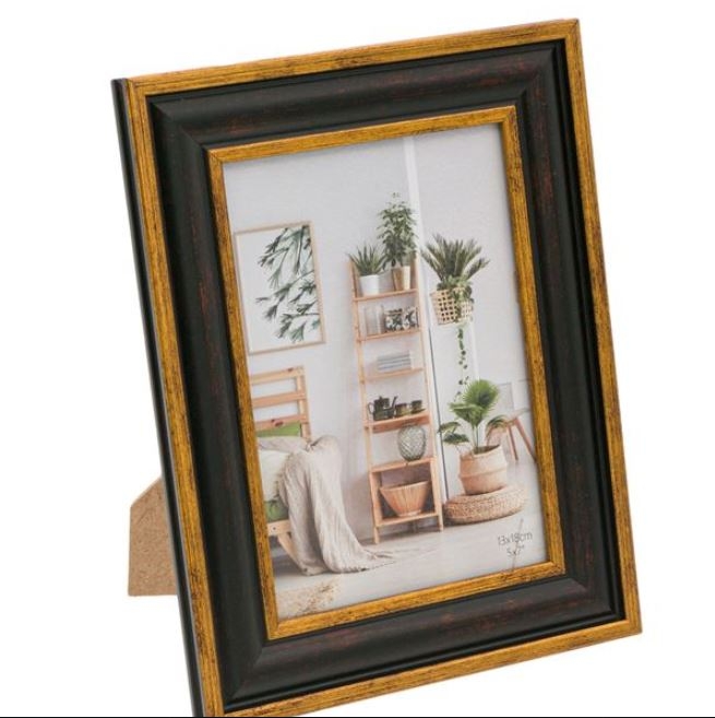 Rama foto maro-auriu - 1 poza de 13x18cm Rama foto maro-auriu - 1 poza de 13x18cm