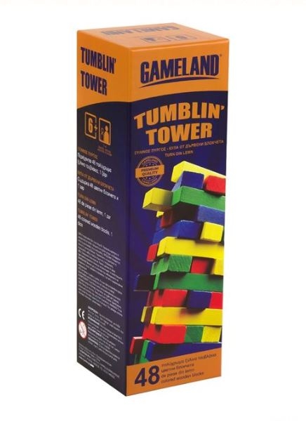 Tumblin TOWER - Joc cu cuburi din lemn colorate pentru copii (6+) Tumblin TOWER - Joc cu cuburi din lemn colorate pentru copii (6+)