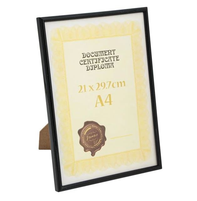 Rama foto din lemn, neagra - 1 poza de 21x29.7cm Rama foto din lemn, neagra - 1 poza de 21x29.7cm