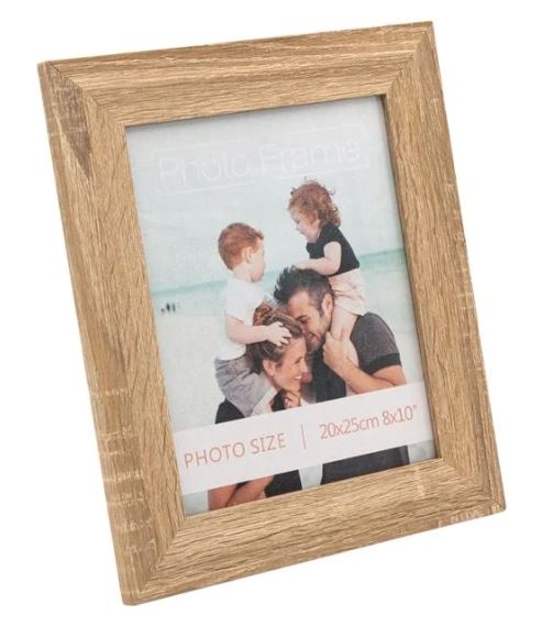 Rama foto din lemn, crem-maro -1 poza de 20x25cm Rama foto din lemn, crem-maro -1 poza de 20x25cm