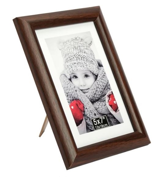 Rama foto din lemn, maro - 1 poza de 13x18cm Rama foto din lemn, maro - 1 poza de 13x18cm