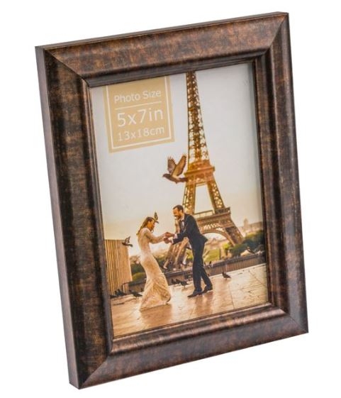 Rama foto din lemn, maro - 1 poza de 13x18cm Rama foto din lemn, maro - 1 poza de 13x18cm