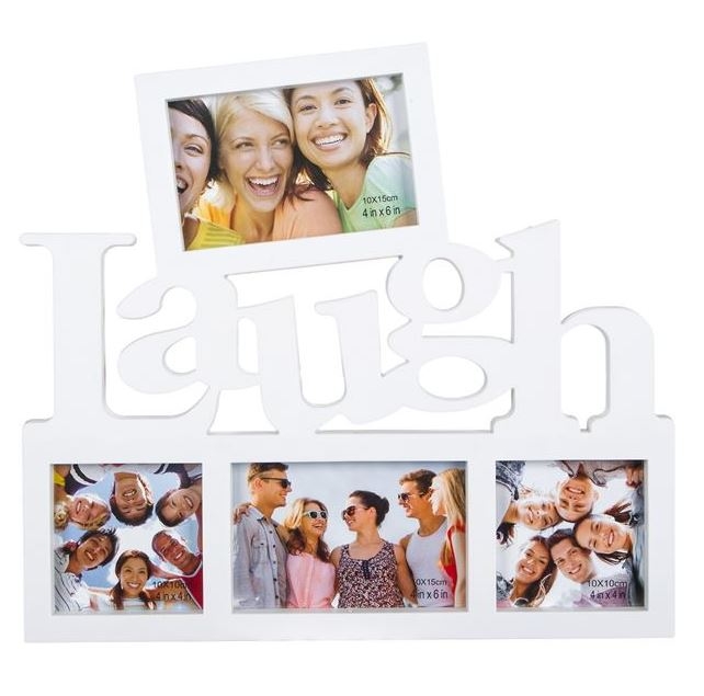 Rama foto alba - Laugh - 4 poze (39x35cm) Rama foto alba - Laugh - 4 poze (39x35cm)