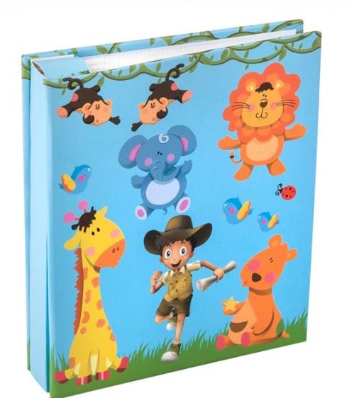Album foto, albastru, animale din jungla (10x15cm) Album foto, albastru, animale din jungla (10x15cm)