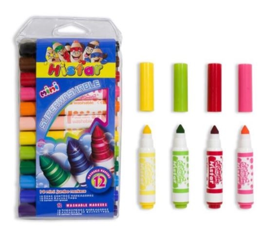 Carioci lavabile, 12 buc. (Rechizite pentru scoala) Carioci lavabile, 12 buc. (Rechizite pentru scoala)