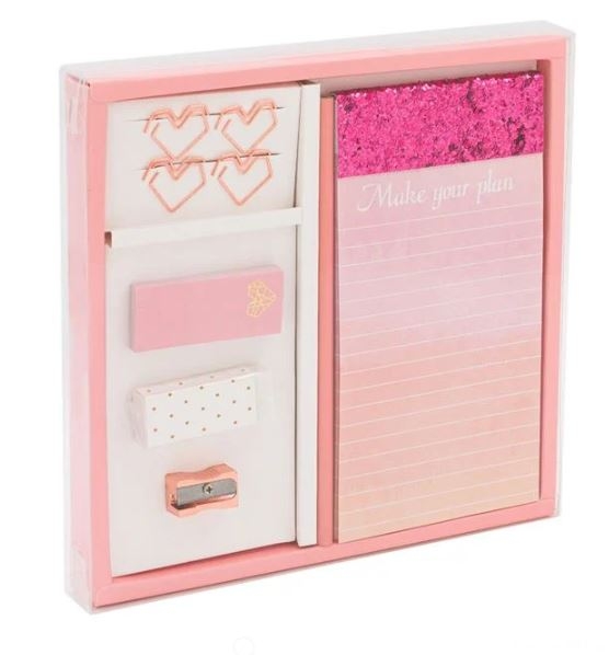 Set scolar, 9 piese, roz - Make your plan Set scolar, 9 piese, roz - Make your plan