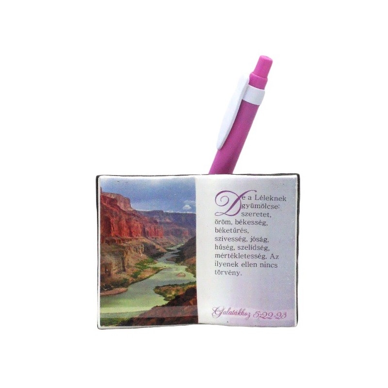 Suport de creioane verset (maghiara) -  " De a Léleknek gyümölcse:..." Suport de creioane verset (maghiara) -  " De a Léleknek gyümölcse:..."