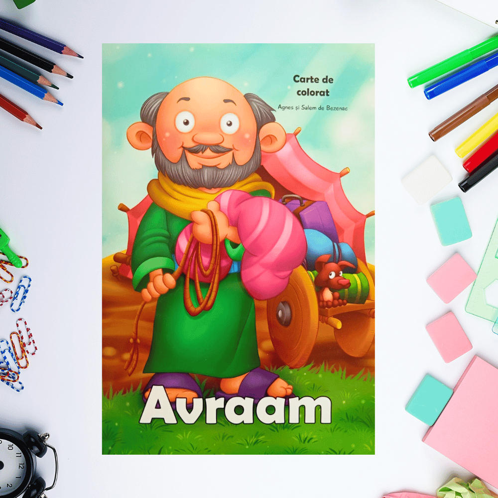 Carte de colorat cu personaje biblice - Avraam