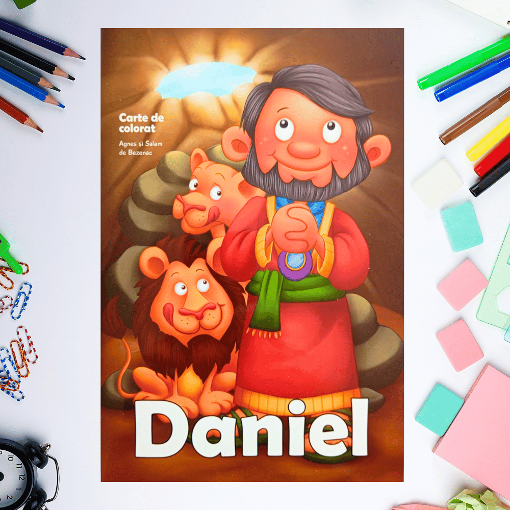 Carte de colorat cu personaje biblice - Daniel