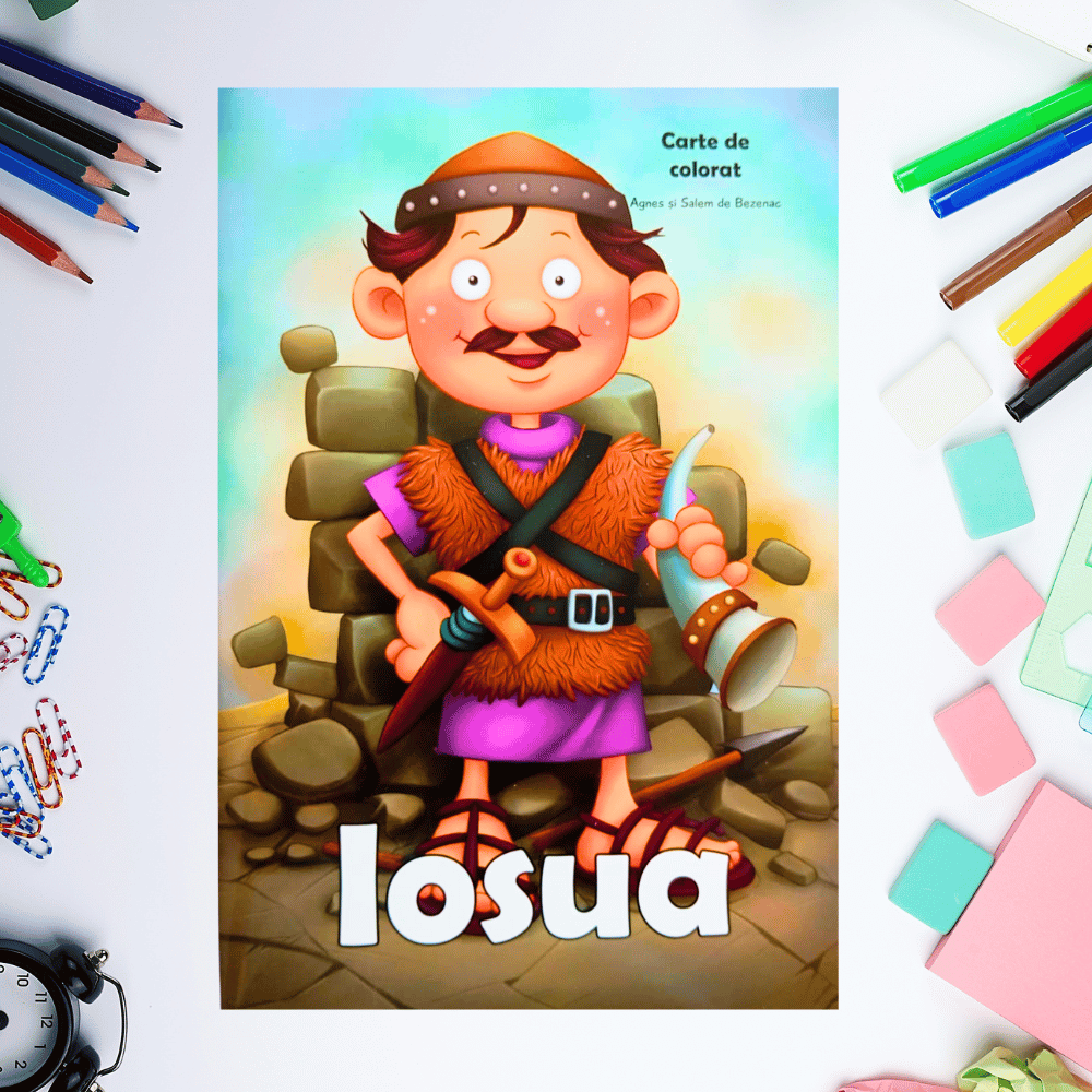 Carte de colorat cu personaje biblice - Iosua