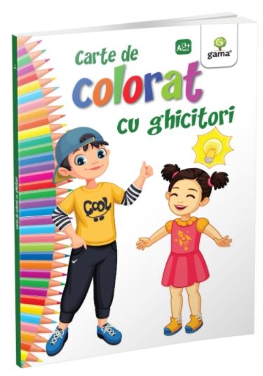 Carte de colorat cu ghicitori - Carte de colorat cu activitati (3-6 ani) Carte de colorat cu ghicitori - Carte de colorat cu activitati (3-6 ani)