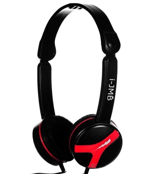 Casti audio reglabile, negru-rosu, i-JMB Casti audio reglabile, negru-rosu, i-JMB
