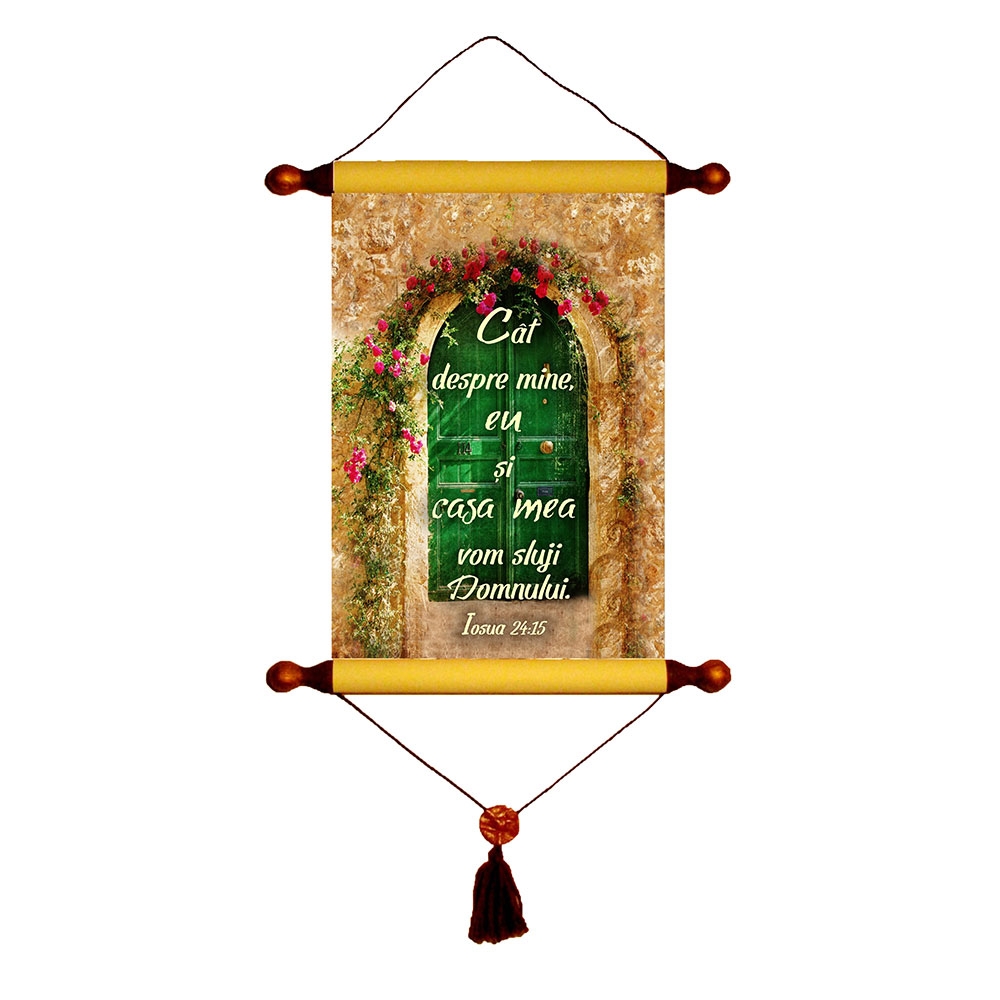 Papirus A4 vintage - Cat despre mine (Iosua 24:15)