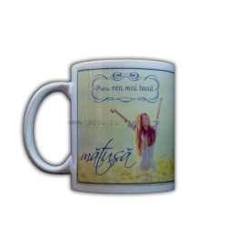 Cana cu mesaj colectia Familie - Cea mai buna matusa Cana cu mesaj colectia Familie - Cea mai buna matusa