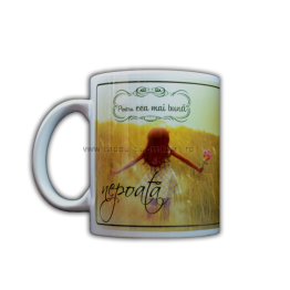 Cana cu mesaj colectia Familie - Cea mai buna nepoata Cana cu mesaj colectia Familie - Cea mai buna nepoata