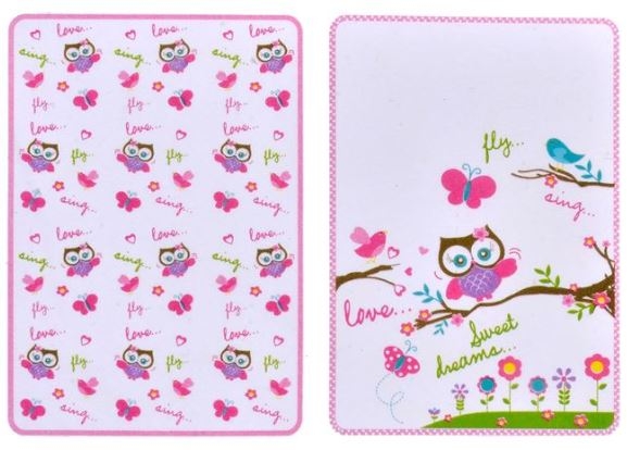 Baby Cute - Cearceafuri impermeabile - Bufnite Baby Cute - Cearceafuri impermeabile - Bufnite