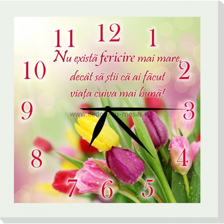 Ceas cu mesaj- Nu există fericire mai mare